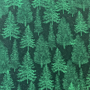 Tela 100% Algodón Peinado Verde Pino con Patrón Tejido y Brillo, Duradera, 112x300 cm, Estilo Liso para Ropa de Cama y Fundas - Product Image 1