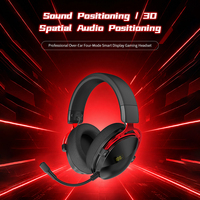 Casque de jeu sans fil GH06 PRO 2.4G à triple mode de connexion 7.1 avec écran d'affichage du niveau de batterie et micro – Neuf