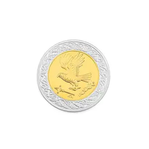 カスタム記念金属工芸品コイン型ゴールドシルバーリリーフ象眼細工油圧メダル