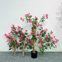 Décoration d'événements de mariage en intérieur, centre de table en plastique avec fleurs artificielles, feuilles hautement réalistes, plantes d'intérieur lavables