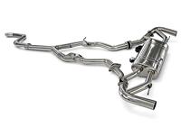 Embouts d'échappement Catback en acier inoxydable 1,5 mm pour BMW X5 F15 G05 40i, silencieux avec valve de retour sonore active, poli miroir, garantie 3 ans