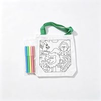 Ensemble de sacs fourre-tout en toile réutilisables à faire soi-même pour les activités créatives parent-enfant, imprimés en sérigraphie sur le thème de la musique, de la mode et des animaux