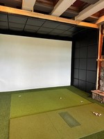 Panneaux de rembourrage mural pour simulateur de golf de qualité professionnelle TB117, panneau acoustique ignifuge résistant aux chocs en mousse à mémoire de forme non tissée