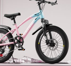 Vélo de montagne 16 pouces pour garçons et filles de 6 à 15 ans, cadre léger en acier au carbone, fourche à suspension, freins à double disque, magnésium - Product Image 4