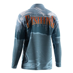 Camiseta Polo para Exteriores con Protección Solar, Diseño de Peces, Antiarrugas, Secado Rápido, Tela UPF50+, Ideal para un Look Elegante - Product Image 6