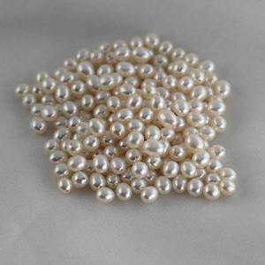 Flawless 4-5mm Freshwater Half-Hole Rice <b>Pearl</b> Natural <b>Loose</b> Droplet Shaped Bare <b>Pearl</b> - Product Image 2