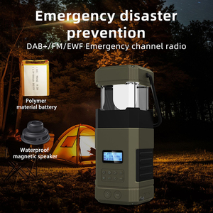 Radio à affichage numérique DAB avec canal d'urgence <span class=keywords><strong>EWF</strong></span>-Lanterne de camping en plein air, manivelle et charge solaire - Product Image 5