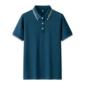 Camiseta Polo Promocional de Color Sólido, Poliéster con Ribete en Contraste, Uso Diario, Manga Corta, Uniformes para Hombre, Impresión de Logotipo Personalizado - Product Image 3