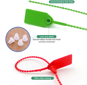 Scellés de sécurité en plastique de 250 mm avec étiquette suspendue pour extincteur, logistique express, avec impression personnalisée du logo et du numéro - Product Image 3