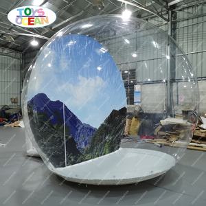 인간적인 크기 부는 눈을 가진 팽창식 눈 지구 사진 부스 - Product Image 1