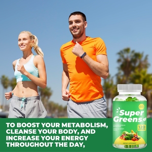 مكملات غذائية من جولونج بعلامة تجارية خاصة، فيتامينات الفواكه والخضروات الخضراء الفائقة على شكل حلوى جيلاتينية للبالغين - Product Image 6