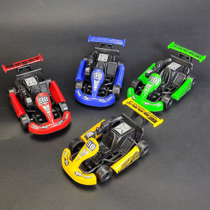 Mini Coches de Carreras de Plástico con Retroceso, Temática Retro, Modelo de Karting Portátil, Recuerdos para Fiestas de <span class=keywords><strong>Cumpleaños</strong></span>, Pascua, Decoración de Habitaciones - Product Image 4
