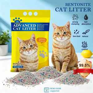Litière pour chats en vrac, vente en gros, personnalisable en usine, de haute qualité, en bentonite, tofu, manioc - Product Image 1
