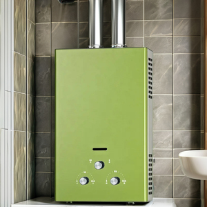 2024 <span class=keywords><strong>Calentador</strong></span> de agua eléctrico montado en la pared <span class=keywords><strong>Gas</strong></span> natural Fácil de usar Calentamiento rápido Estilo instantáneo 6L Acero <span class=keywords><strong>Sin</strong></span> tanque Aplicación al aire libre - Product Image 2