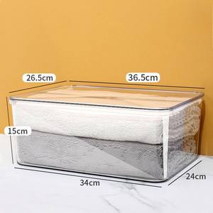 PET 두꺼운 보관함 멀티그레인 스낵 및 의류 적재량 5kg 방습 직사각형 플라스틱 - Product Image 5