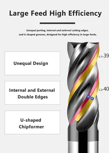 Fabrika toptan katı sert alaşım frezeler CNC topu burun end mill/gy/ araçları