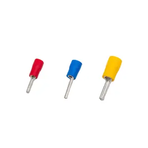 LEXT Colored Insulated Cold Copper Pin Type Electric Wire Terminal