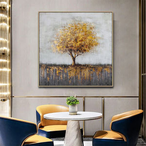 Obra <span class=keywords><strong>de</strong></span> arte hecha a mano para decoración <span class=keywords><strong>de</strong></span> <span class=keywords><strong>la</strong></span> sala <span class=keywords><strong>de</strong></span> estar, pintura <span class=keywords><strong>de</strong></span> árbol <span class=keywords><strong>dorado</strong></span>, arte <span class=keywords><strong>de</strong></span> árbol <span class=keywords><strong>de</strong></span> <span class=keywords><strong>la</strong></span> <span class=keywords><strong>vida</strong></span> - Product Image 3