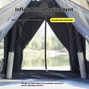 Dôme géodésique gonflable Oxford de 4,5 m de diamètre avec auvent et bâche de protection – Imperméable, portable, quatre saisons, installation rapide - Product Image 3