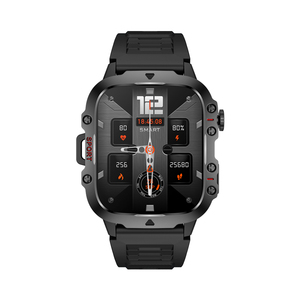 Montre connectée d'extérieur QX11 avec grand écran de 1,96 pouce, appels Bluetooth, moniteur de pression artérielle, moniteur de fréquence cardiaque, <span class=keywords><strong>sport</strong></span>, SOS, montre connectée 2024 Nouveau - Product Image 3