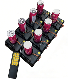 Système de tir de feux d'artifice froids sans fil 8Cue pour scène intérieure avec télécommande, effets sonores puissants, sans danger, sans fumée, écologique - Product Image 1