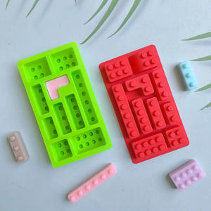 صواني قالب شوكولاتة سيليكون من المصنع BX06 لأدوات كعك على شكل كتلة ليجو - Product Image 5