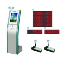 Kiosque de vente de billets en libre-service avec écran tactile QR Code A4 impression de rapport utilisation en intérieur SDK activé debout au sol