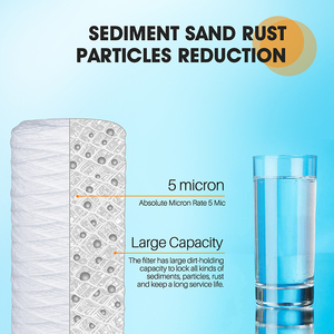 Cartouche de filtre à eau par osmose inverse en <span class=keywords><strong>PP</strong></span> de 40 pouces, à enroulement de fil, pour usage domestique, hôtelier et extérieur, débit de 50 GPD, facile à installer - Product Image 5