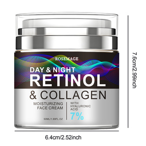 Crème au Rétinol Collagène de Marque Privée Crème Liftante et Hydratante Raffermissante pour le Visage Enrichie en Vitamines A, B, <span class=keywords><strong>C</strong></span> et E, Acide Hyaluronique - Product Image 4