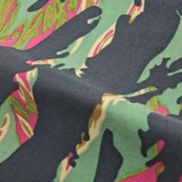 Tissu en nylon 500D imprimé camouflage rayé Miami Tiger, enduit PU, imperméable et résistant à l'usure pour sacs d'extérieur et projets de camping