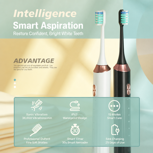 Cepillo de Dientes Eléctrico Sónico de 38000 VPM, Resistente al Agua IPX7, 90 Días de Autonomía, Carga Rápida USB, 5 Modos, Cuidado Bucal Familiar para Adultos - Product Image 2