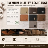 Dompet Pria untuk Grafir, Tempat Kartu Kredit, Dompet Kulit PU Custom untuk Pria, Tipis, Kosong, Dapat Dipotong dengan Laser