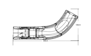 Tobogán de Parque Acuático para Niños y Adultos para <span class=keywords><strong>Piscina</strong></span>, Resbaladilla de Fibra de Vidrio Duradera con Servicio de Procesamiento de Curvado - Product Image 6