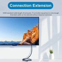 Câble d'extension HDMI Ultra HD mâle-femelle noir 8K 4K 3D 60Hz 48 Gbps 18 Gbps de 0,5 m à 5 m pour console de jeu, ordinateur portable, écran PC