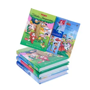 Buku cerita anak-anak Hardcover OEM Comic anak-anak buku pendidikan Hardcover