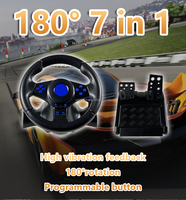 Volante de Carreras 7 en 1 de Gran Venta para Videojuegos de Coches para PS4/PS3/XBOX ONE/XBOX 360/Android/Switch/PC
