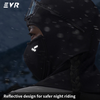 Masque facial en polaire thermique coupe-vent pour le ski, le vélo et la moto en plein air par temps froid, avec fermeture magnétique
