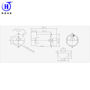Motor de CC con escobillas de imán permanente, alto torque, bajo ruido, para instrumentos cosméticos, motor eléctrico en miniatura de 36V o menos, conforme a RoHS - Product Image 3