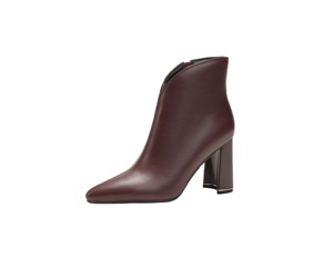 <span class=keywords><strong>Bottines</strong></span> <span class=keywords><strong>Chelsea</strong></span> coréennes à bout pointu et découpe en V pour <span class=keywords><strong>femme</strong></span>, <span class=keywords><strong>talon</strong></span> bloc haut, en cuir véritable, formelles pour le bureau, automne - Product Image 2
