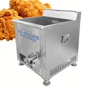 Friggitrice Commerciale da 25L con Regolazione del Fuoco a Manopola e Cestello per Snack Bar e Fast Food - Product Image 1