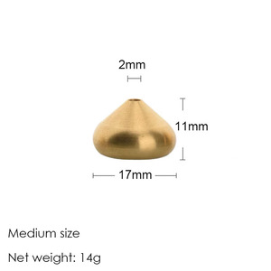 BECORA in ottone goccia d'acqua bastoncino di incenso titolare oro Mini bruciatore di incenso per la meditazione Yoga - Product Image 5