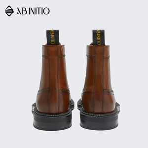 Botas de cuero hechas a mano para hombre, calzado Formal de cuero - Product Image 5