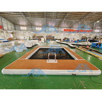 Plateforme flottante gonflable pour loisirs aquatiques, île flottante, ponton pour jet ski, matériau DWF