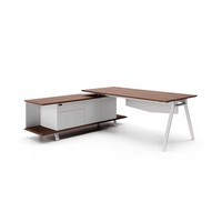 Ensemble de mobilier de bureau moderne et contemporain Table d'ordinateur en bois pour PDG Bureau de direction
