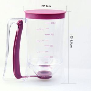 เครื่องทำเครป/แพนเค้กแบบพกพา ขนาด 900 มล. 4 ถ้วย วัสดุพลาสติกเกรดอาหาร สำหรับผสมแป้งและครีม รุ่นใหม่ล่าสุด - Product Image 3