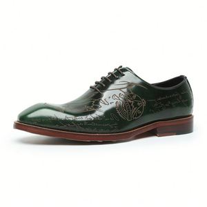 Chaussures de Costume pour Hommes en Cuir de Vache Véritable de Haute Qualité, Fabriquées à la Main, Chaussures de Mariage Formelles, Chaussures Habillées Italiennes d'Été pour Hommes, Chaussures Oxford - Product Image 4