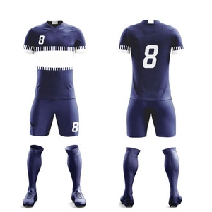 Wholesale Custom logo Sublimated Soccer Jersey Men's Football Uniform Shorts and <b>Socks</b> Soccer kit High Quality soccer uniform - Product Image 4