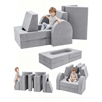 OEM ODM 10 pièces – Canapé de jeu modulaire confortable pour enfants, ensemble de canapé et blocs de jeu souples pour tout-petits, mobilier de salon et de chambre