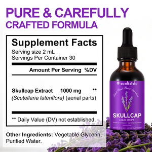 Acentiallabs Teinture Pure de Capuchon de Lapin (Skullcap) – Soutien pour la Calme et la Relaxation – <span class=keywords><strong>Sans</strong></span> Sucre ni <span class=keywords><strong>Alcool</strong></span> – Extrait Liquide Biologique d'Herbe de Capuchon en Gouttes - Product Image 2