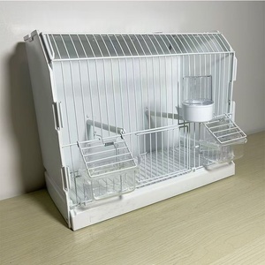 Vintage Modern tarzı Metal kuş kafesi dekoratif ekran kafesi Metal tel ve plastik tepsi ile gösteren kuşlar için - Product Image 5